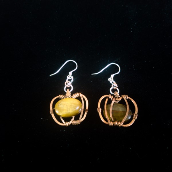 Pumpkin Earrings – Back