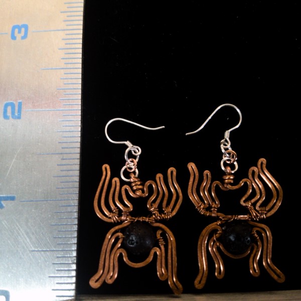Spider Earrings – Size and Scale