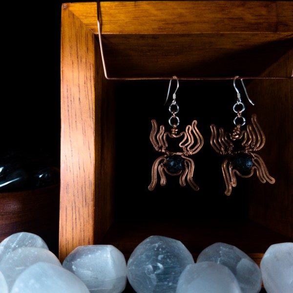 Spider Earrings – Staged