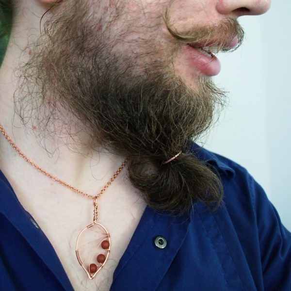 apple leaf carnelian copper necklace – in use (8)-2 (RR)