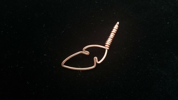 Minimal Feather Necklace – Single