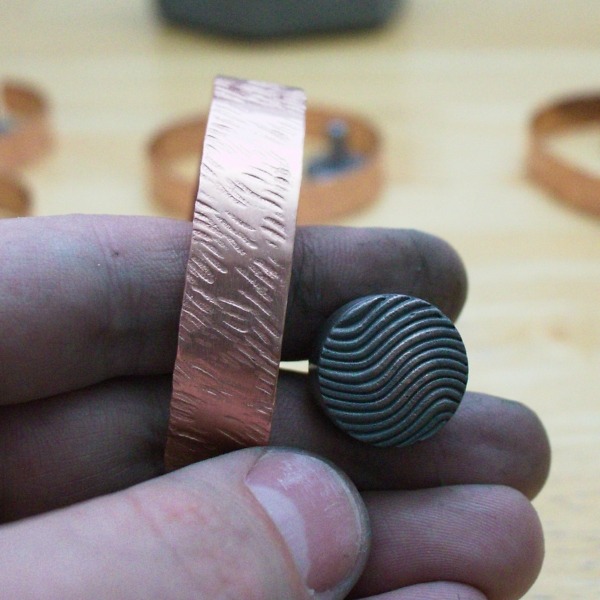 Grassy Plains – Textured Copper Bracelets