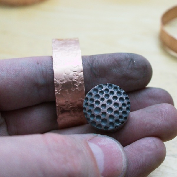 Water Bubbles – Textured Copper Bracelets